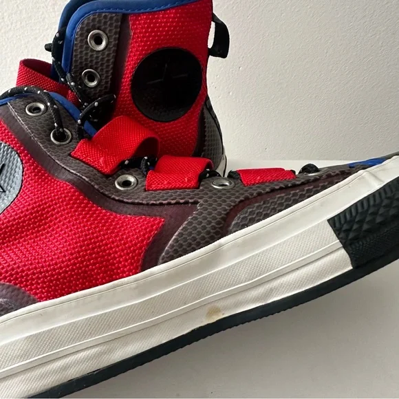 Converse Chuck 70 Tech Hiker High Top Sneakers Men’s Size 8 Red Blue Putty